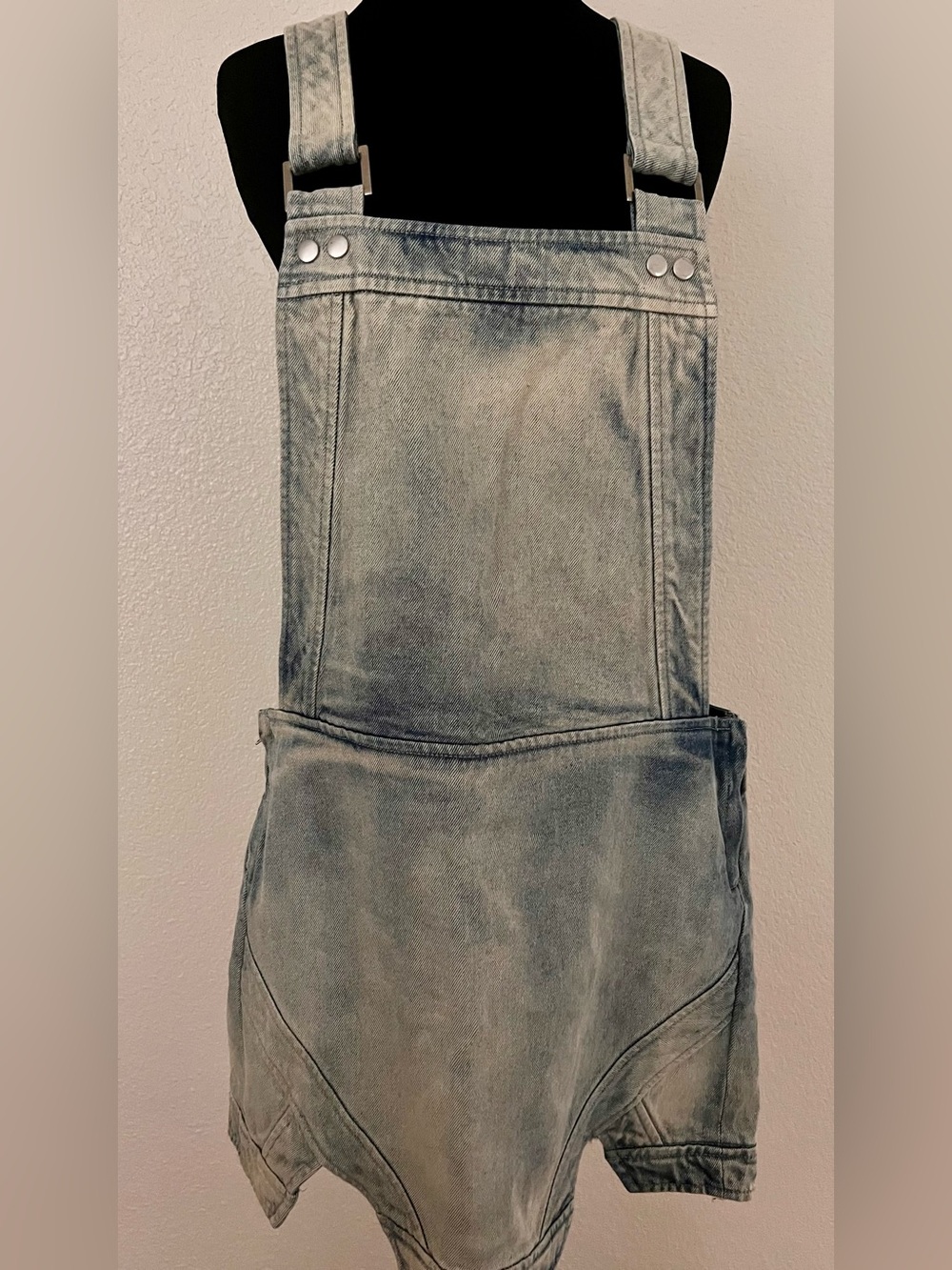 Finders Keepers Pawn Shop Blues Jean Overall Skirt